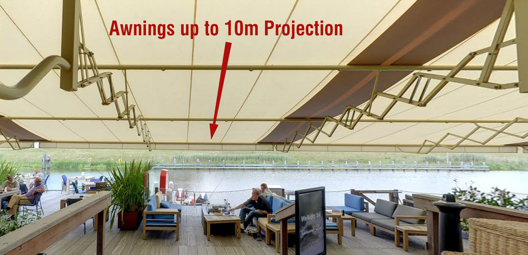 Awnings up to 10m Projection